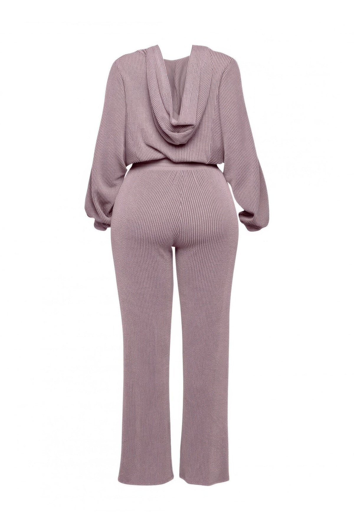 Zipper Closure Hoodie Jacket & Pants Set