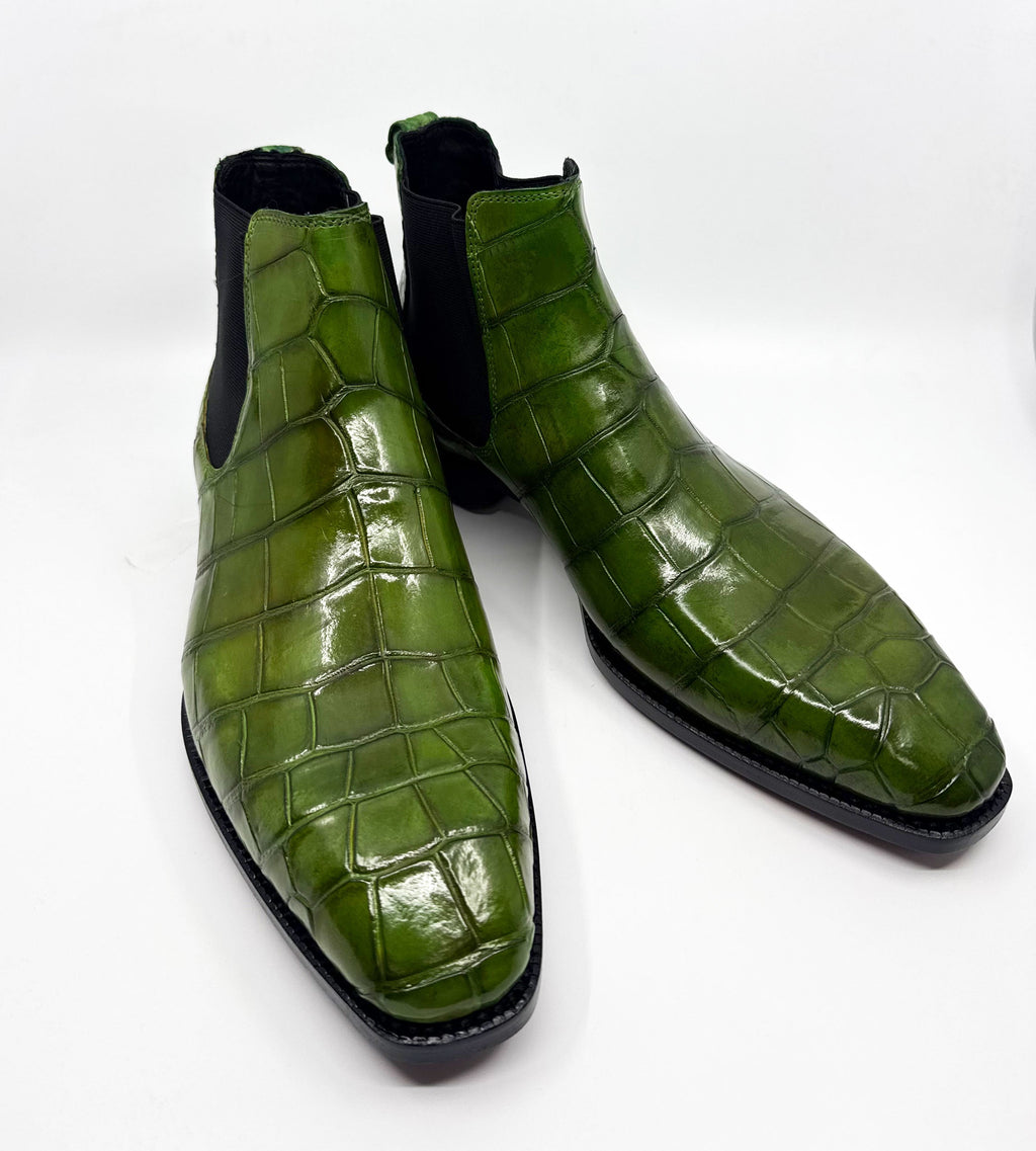 Maurice Austin Custom Alligator Boot - Green