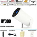 Mini HY300 Smart Android Projector Portable Wireless Home Theater Pocket Projector with Latest Technology HY300