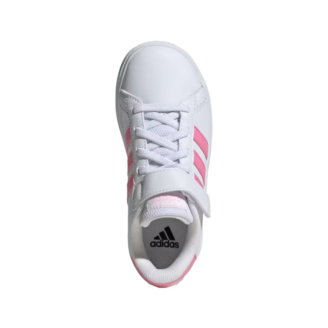 adidas Unisex Kid's Grand Court 2.0  Elastic Lace Shoes