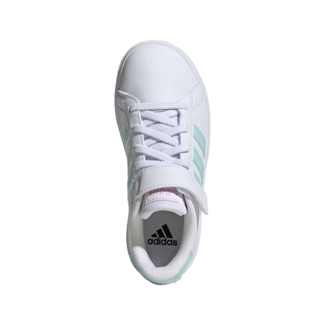 adidas Unisex Kid's Grand Court 2.0  Elastic Lace Shoes
