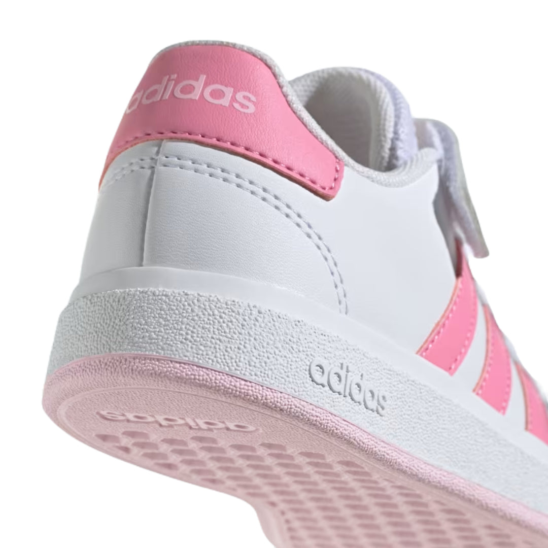 adidas Unisex Kid's Grand Court 2.0  Elastic Lace Shoes