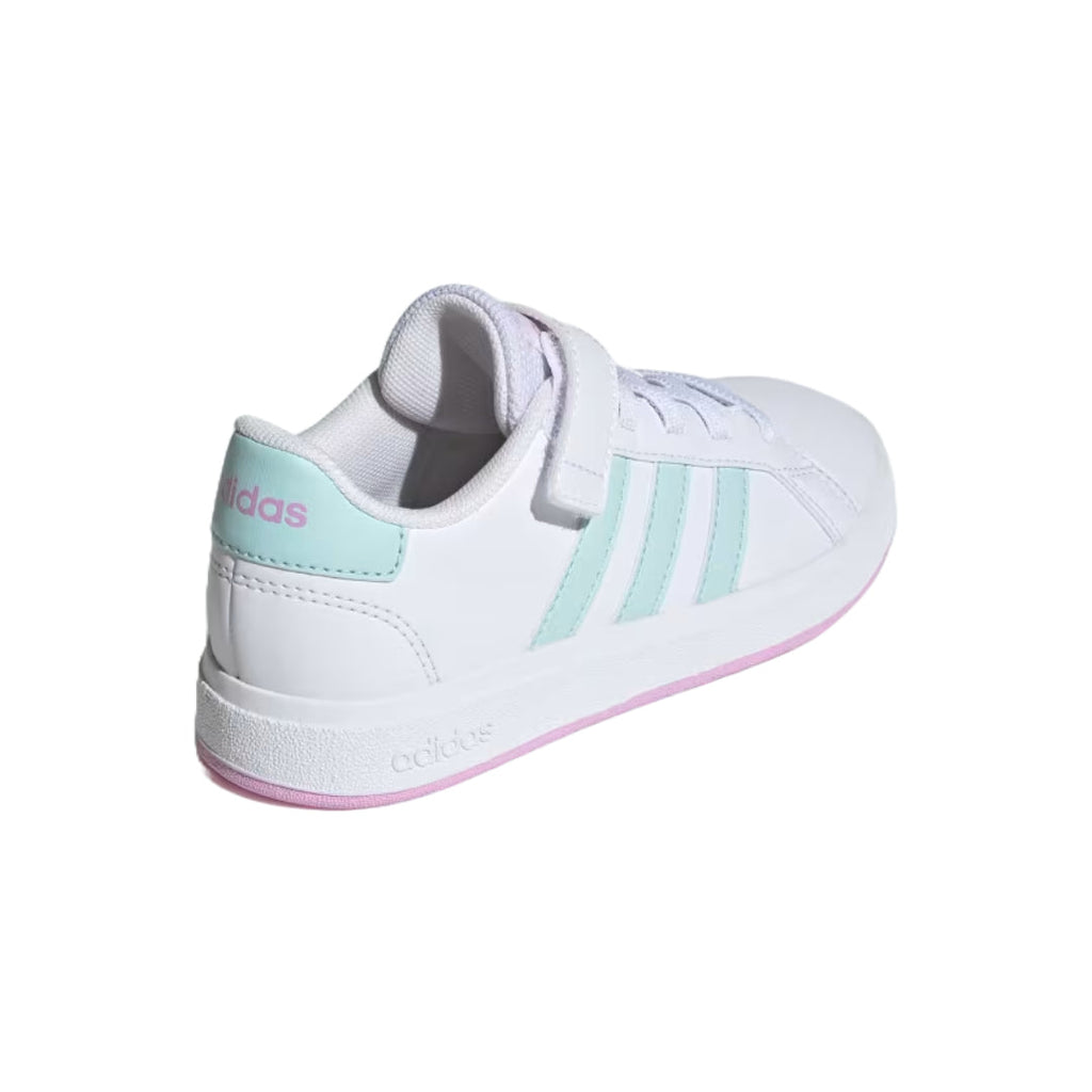 adidas Unisex Kid's Grand Court 2.0  Elastic Lace Shoes