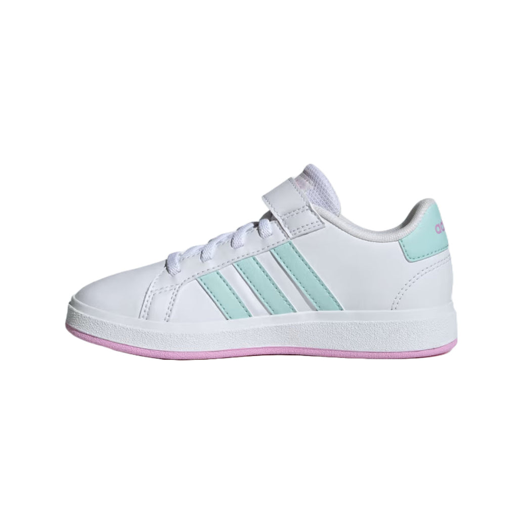 adidas Unisex Kid's Grand Court 2.0  Elastic Lace Shoes