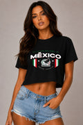 Short Sleeve Cotton Mexico Print Shirt
