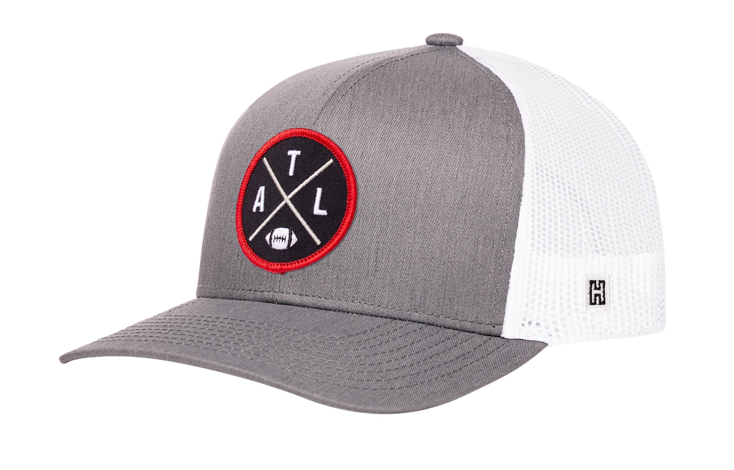Atlanta Trucker Hat  |  Black ATL X Football Snapback