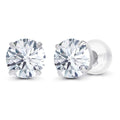 1.00 CTW AGI Certified Lab-Grown Diamond Stud Earrings in 14K Gold – E Color VS Clarity