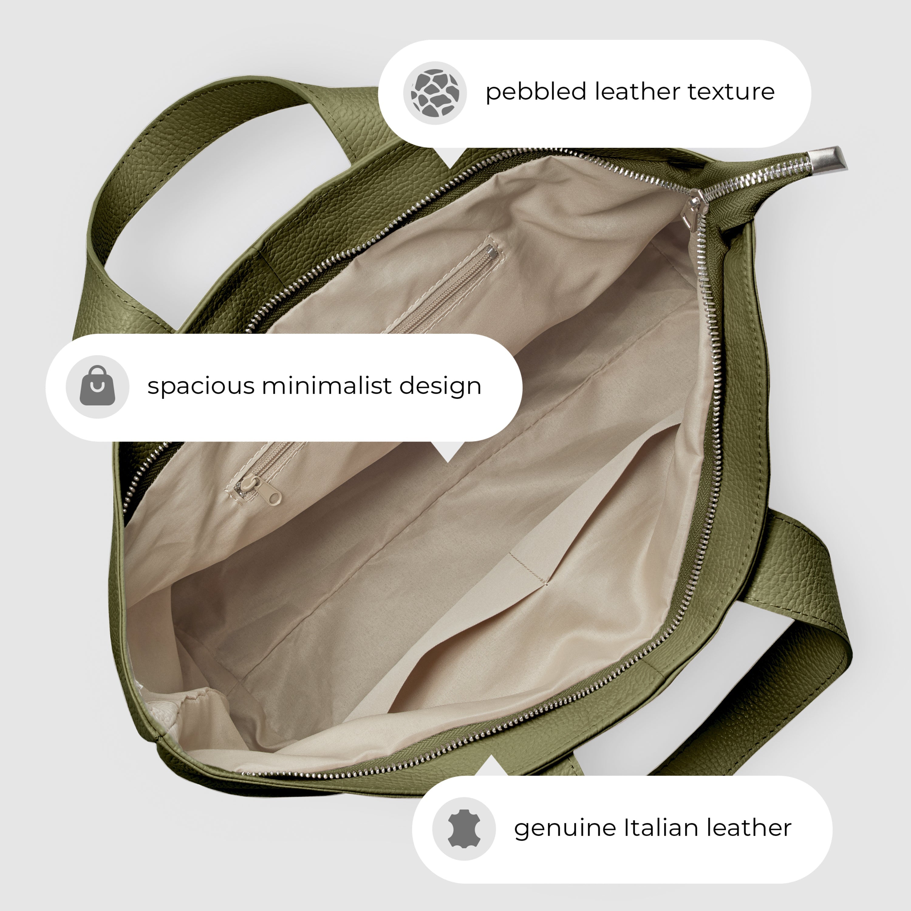 Italian Full-Grain Leather Tote Bag | Torino