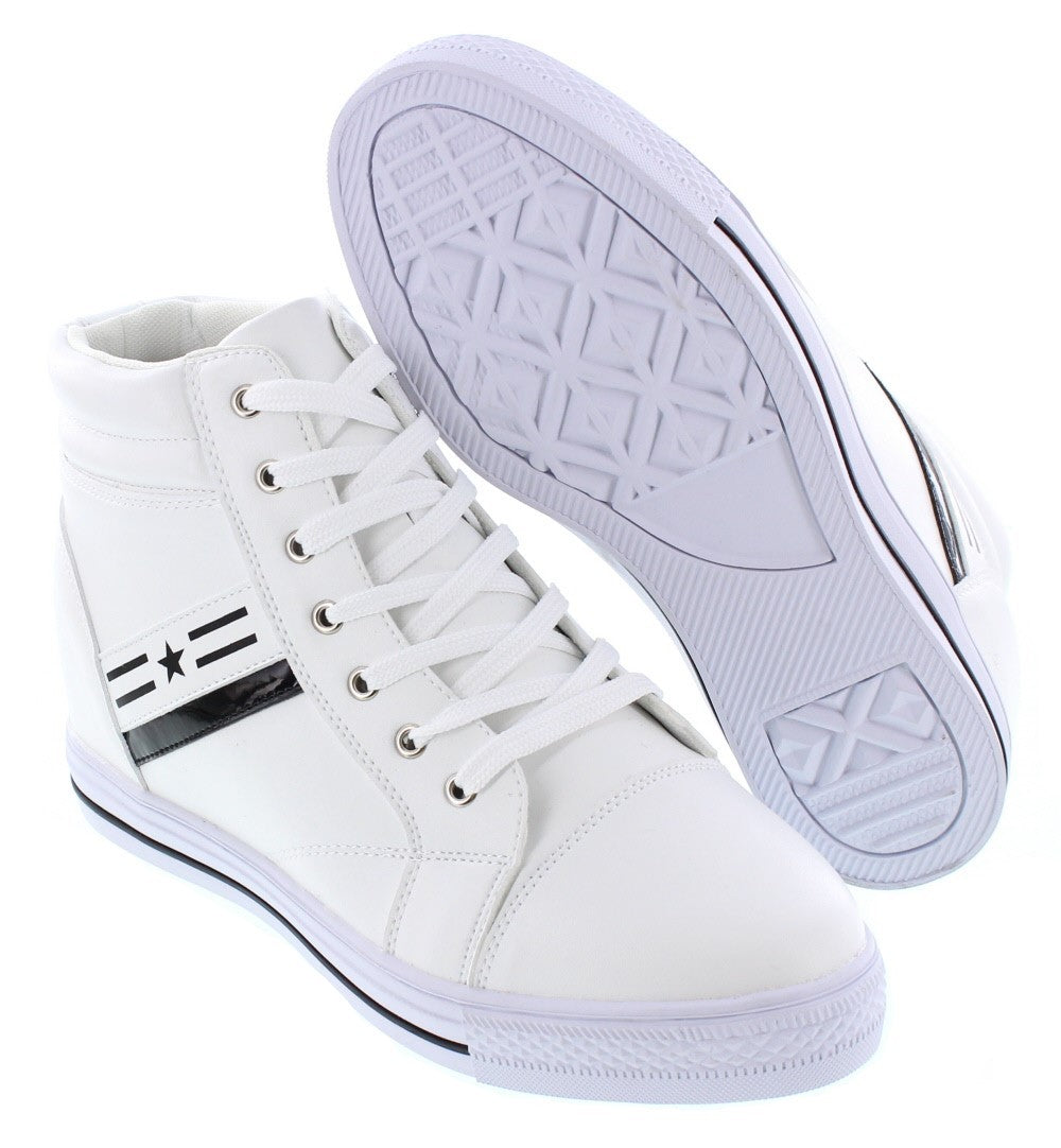 CALDEN High-Top Elevator Sneakers - Three Inches - K107222